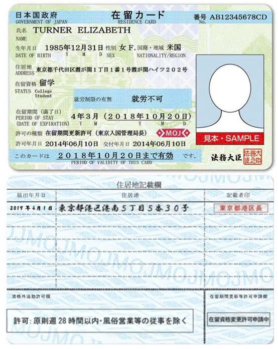 Thẻ cư trú 2 mặt